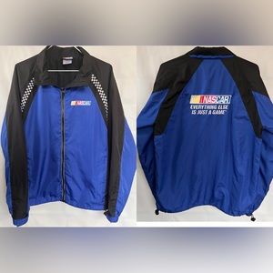 NASCAR • Men’s Blue and Black Windbreaker Size Small